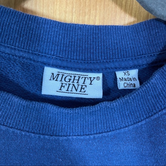 Mighty Fine, Oversized Cropped Sweater, Size XS.  Excellent condition. Hearts - Picture 3 of 5